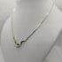 Girocollo oro 18k con pendente smeraldo e diamanti 44 cm 10 Gr | Gioiellitosti.it