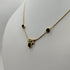 Girocollo oro 18k con pendente Zaffiro blu e Diamanti 43 cm 9 Gr | Gioiellitosti.it