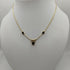 Girocollo oro 18k con pendente Zaffiro blu e Diamanti 43 cm 9 Gr | Gioiellitosti.it