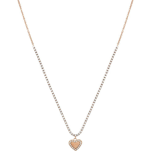 Girocollo tennis Liu Jo LJ1557 ciondolo cuore e cristalli | Gioiellitosti.it