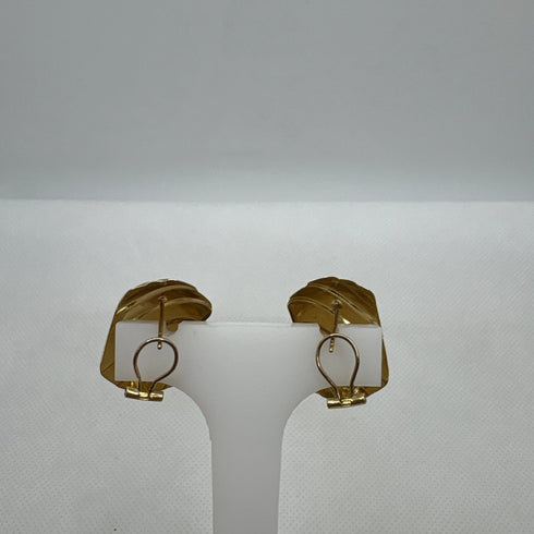 Orecchini a bottone oro grandi 2 colori 4,60 gr | Gioiellitosti.it