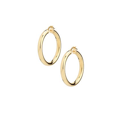 Orecchini a cerchio argento dorato Suali BM2655/OR 25mm | Gioiellitosti.it