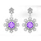 Orecchini Argento 925 Cristallo Ametista Michele Affidato OR-MS-000486 | Gioielli Tosti