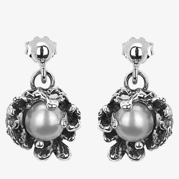 Orecchini argento 925 e perla pendenti Magna Grecia MGK4093V | Gioielli Tosti