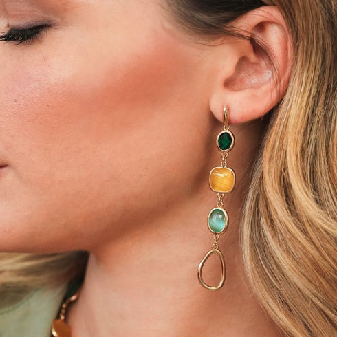 Orecchini Boccadamo XOR762D Placcati oro con pietre | Gioiellitosti.it