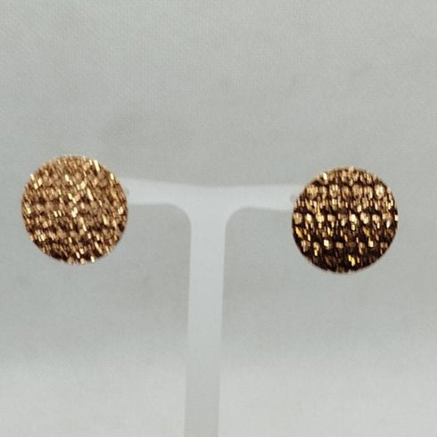 Orecchini bottone in acciaio color bronzo Rebecca BRZOBR60 | Gioiellitosti.it