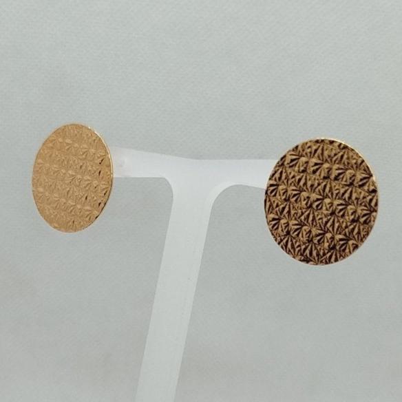 Orecchini bottone in acciaio color bronzo Rebecca BRZOBR60 | Gioiellitosti.it