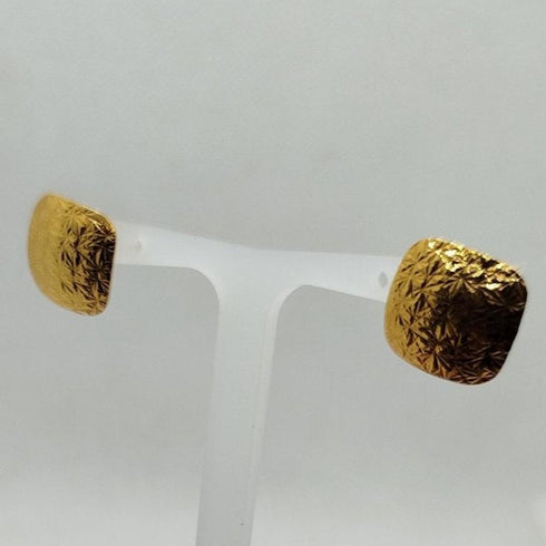 Orecchini bottone in acciaio color oro Rebecca BRDOBB12 | Gioiellitosti.it