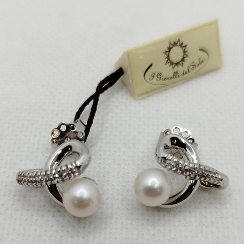 Orecchini con Perle e Diamanti oro 18k | Gioiellitosti.it