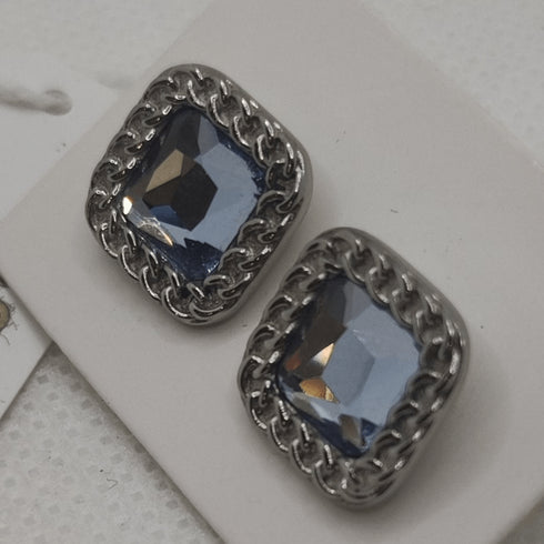 Orecchini Liu Jo LJ1280 quadrati con pietra blu | Gioiellitosti.it