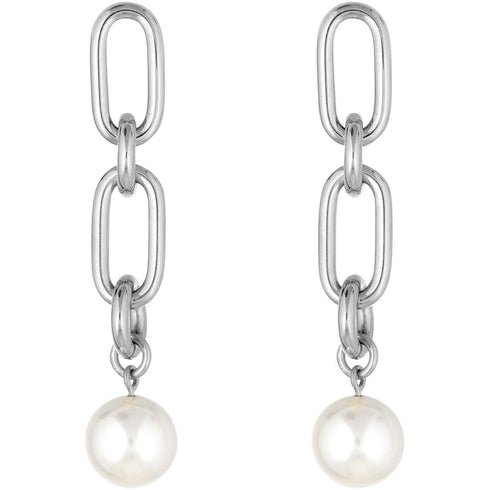 Orecchini Liu Jo LJ1733 pendenti a maglia con perla | Gioiellitosti.it