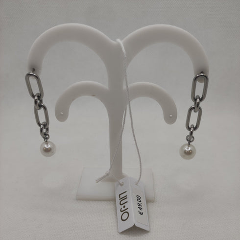 Orecchini Liu Jo LJ1733 pendenti a maglia con perla | Gioiellitosti.it