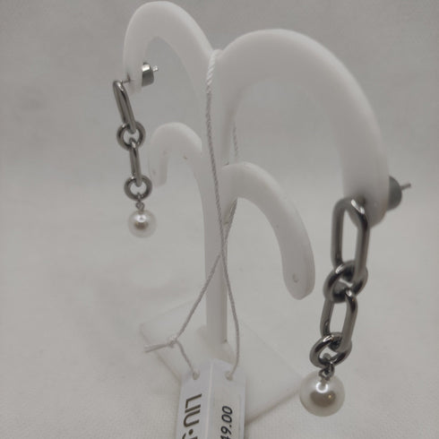 Orecchini Liu Jo LJ1733 pendenti a maglia con perla | Gioiellitosti.it