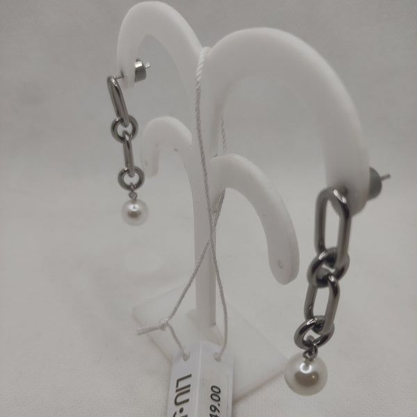 Orecchini Liu Jo LJ1733 pendenti a maglia con perla | Gioiellitosti.it