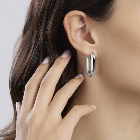 Orecchini Mabina 563914 chunky in Argento | Gioiellitosti.it