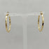 Orecchini oro 18 kt cerchio torchon Diam. 3.0cm 2.20 gr | Gioiellitosti.it