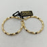 Orecchini oro 18 kt cerchio torchon Diam. 3.0cm 2.20 gr | Gioiellitosti.it