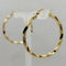 Orecchini oro 18 kt cerchio torchon Diam. 3.0cm 2.20 gr | Gioiellitosti.it