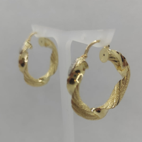 Orecchini oro 18 kt Donna Cerchi torchon 4,90 gr | Gioiellitosti.it
