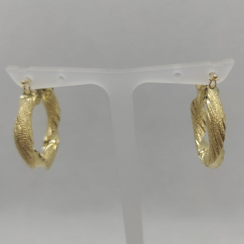 Orecchini oro 18 kt Donna Cerchi torchon 4,90 gr | Gioiellitosti.it