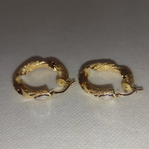 Orecchini oro 18 kt Donna Cerchi torchon 4,90 gr | Gioiellitosti.it