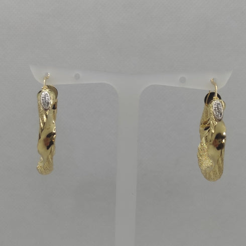 Orecchini oro 18 kt Donna Cerchi torchon 4,90 gr | Gioiellitosti.it