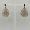Orecchini oro 18 kt giallo e bianco pendenti 4.30 gr | Gioiellitosti.it