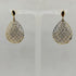 Orecchini oro 18 kt giallo e bianco pendenti 4.30 gr | Gioiellitosti.it