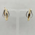 Orecchini oro bianco e giallo 18 kt a cerchio doppio 4,40 gr | Gioiellitosti.it