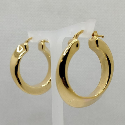 Orecchini ovali oro 18k 4.20 gr | Gioiellitosti.it
