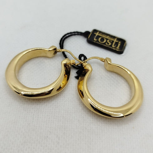 Orecchini ovali oro 18k 4.20 gr | Gioiellitosti.it