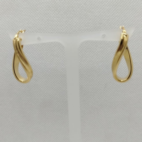 Orecchini ovali oro giallo 18 carati 3.0 gr | Gioiellitosti.it