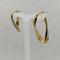 Orecchini ovali oro giallo 18 carati 3.0 gr | Gioiellitosti.it