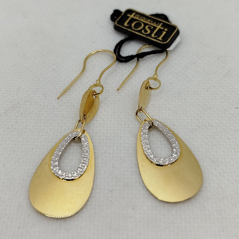 Orecchini pendenti in oro 18 kt giallo 4.40 gr | Gioiellitosti.it