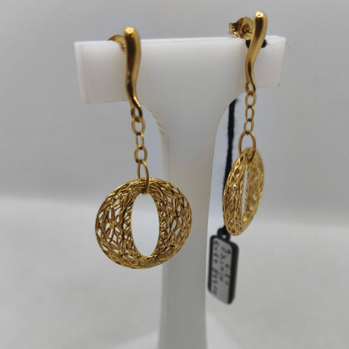 Orecchini pendenti in oro 18 kt traforati 6.70 gr | Gioiellitosti.it