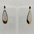Orecchini pendenti oro 18 kt giallo bianco 2.70 gr | Gioiellitosti.it