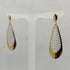 Orecchini pendenti oro 18 kt giallo bianco 2.70 gr | Gioiellitosti.it