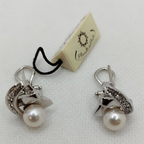 Orecchini Perle e Brillanti oro 18k | Gioiellitosti.it