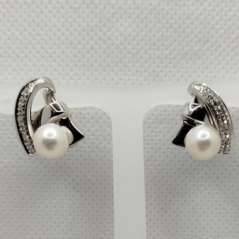 Orecchini Perle e Brillanti oro 18k | Gioiellitosti.it