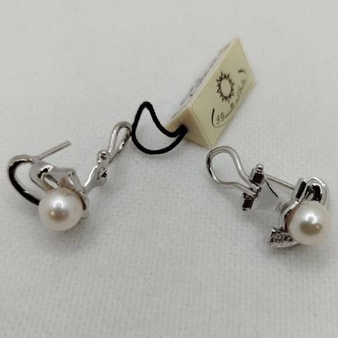 Orecchini Perle e Brillanti oro 18k | Gioiellitosti.it