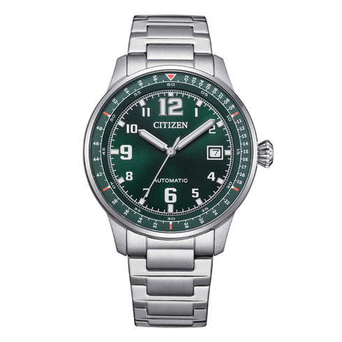 Orologio Automatico Acciaio Citizen Military NJ0190 - 51X Verde | Gioiellitosti.it