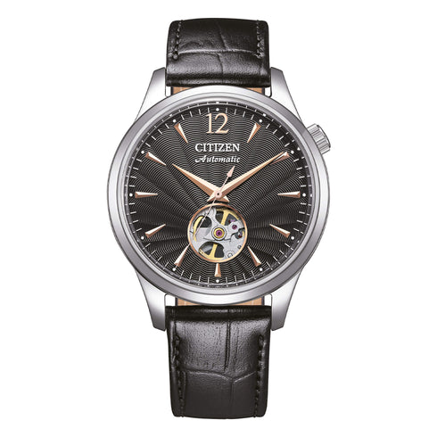 Orologio automatico Citizen NH9131 - 14E Acciaio Pelle Nero | Gioiellitosti.it