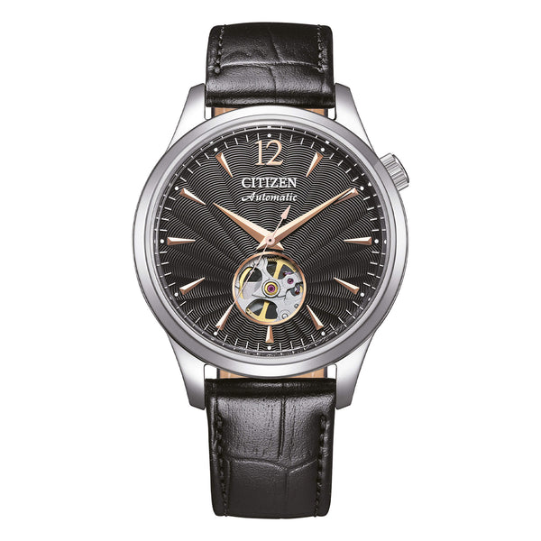 Orologio automatico Citizen NH9131 - 14E Acciaio Pelle Nero | Gioiellitosti.it
