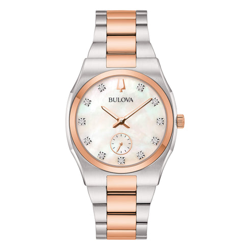 Orologio Bulova donna diamanti 98P221 acciaio bicolore | Gioiellitosti.it
