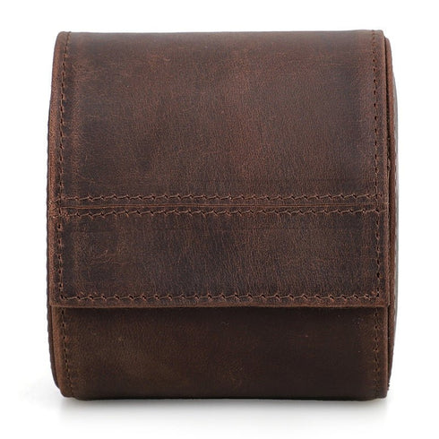 Porta Orologi da Viaggio in Pelle Marrone 1,2,3 Posti | Gioiellitosti.it