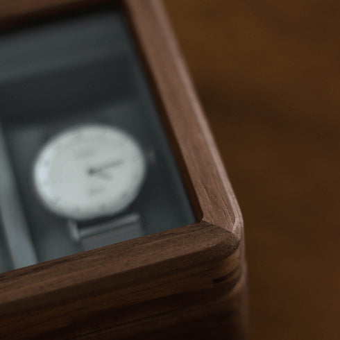 Porta Orologi in legno Noce 5 Unità | Gioiellitosti.it