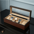 Porta Orologi Uomo – Scatola in Legno 5 Posti Top in Vetro | Gioiellitosti.it