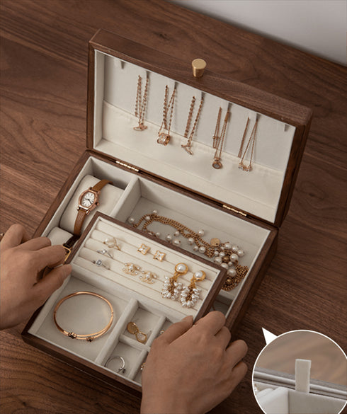 Portagioie da camere in Legno di Noce | Gioiellitosti.it