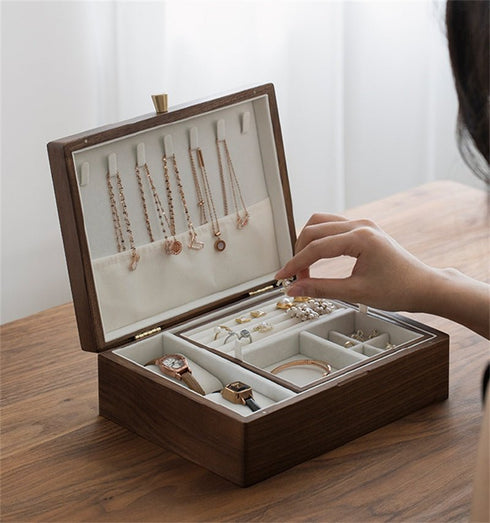 Portagioie da camere in Legno di Noce | Gioiellitosti.it