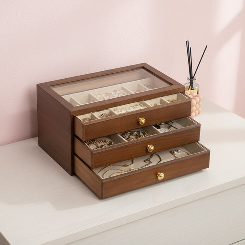 Portagioie da Comò in Legno Multi Cassetto | Gioiellitosti.it